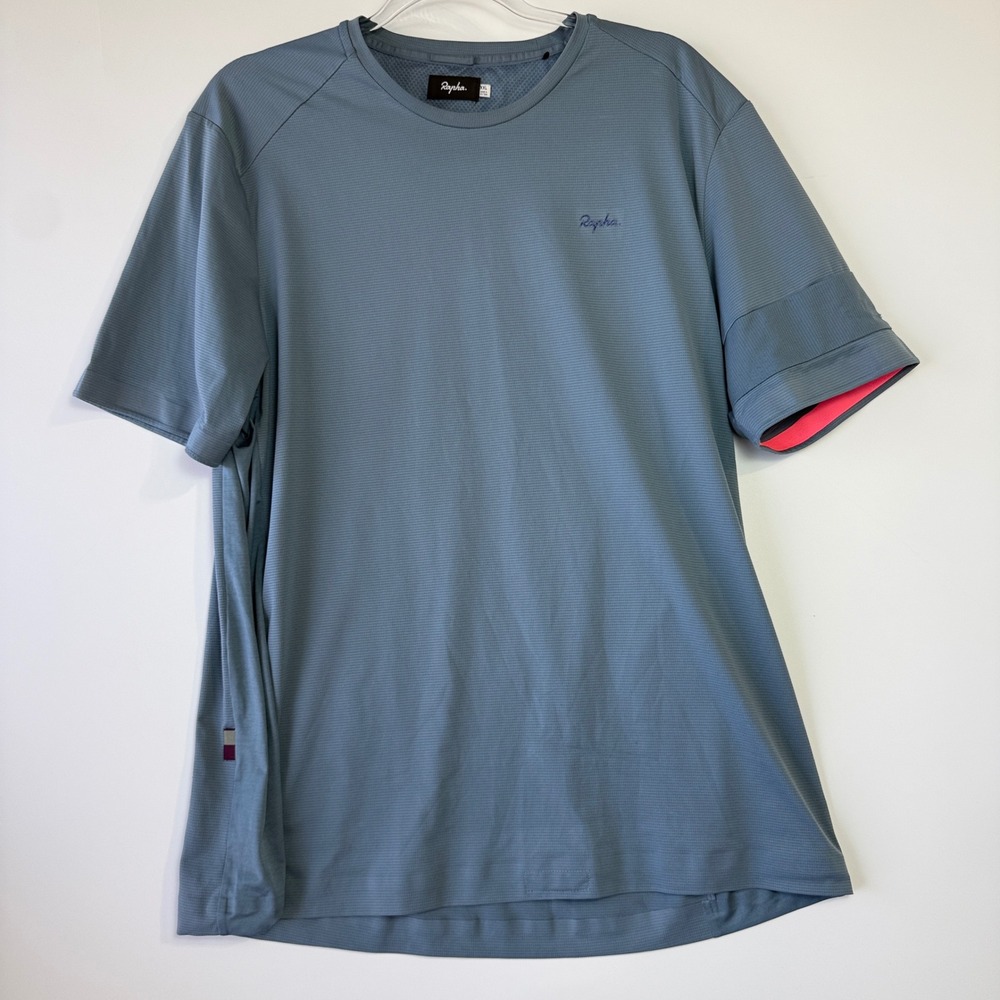 Rapha Technical T-Shirt Mens XXL Blue Short Sleeve Cycling biking